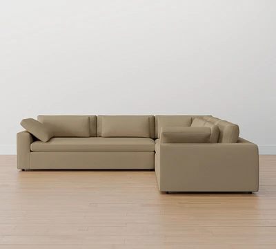 Dream Lounge Wide Arm 3-Piece L-Shaped Sectional (136")