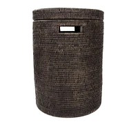 Tava Handwoven Rattan Round Hamper