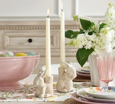 Rustic Bunny Taper Holder