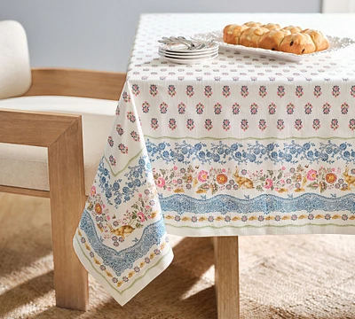 Botanical Bunny Cotton Tablecloth