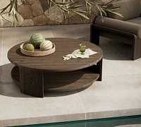 Lanay Reclaimed Teak Round Outdoor Coffee Table (48")