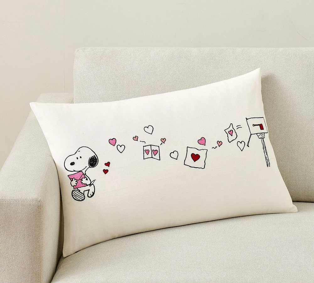 Peanuts Snoopy™ Hearts Lumbar Pillow