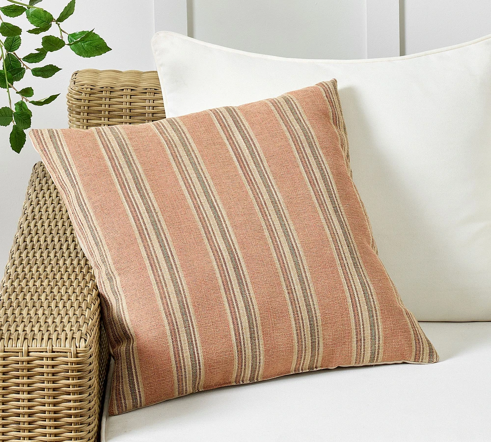 Oberlin Striped Outdoor Pillow