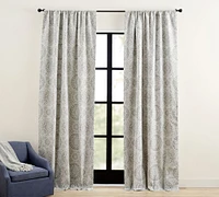 Open Box: Riley Medallion Print Rod Pocket Blackout Curtain