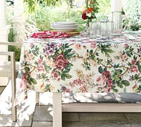 Garden Floral Cotton/Linen Tablecloth