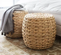 Mallorca 20" Seagrass Drum Accent Stool