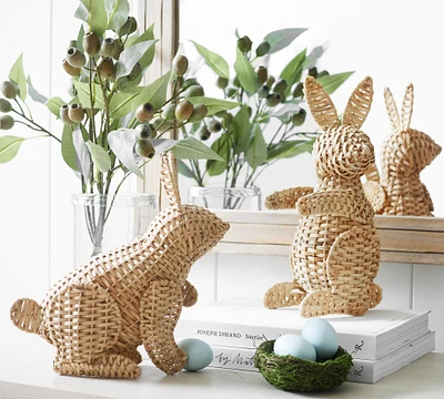 Handcrafted Rattan Bunny