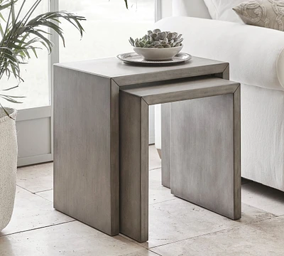 Byron Rectangular Waterfall Nesting End Table (18")