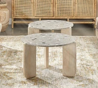 Elmdale Round Terrazzo Coffee Table (28")