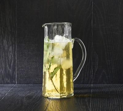 Hammered Café Glass Pitcher