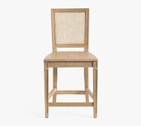 Sausalito Cane Square Back Stool