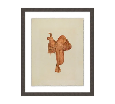 Western Saddle Print Wall Art