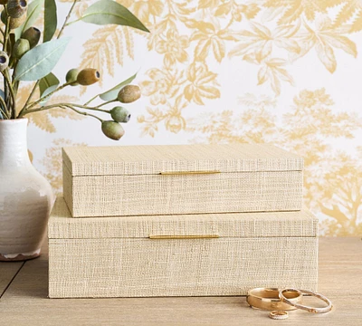 Raffia Jewelry Box