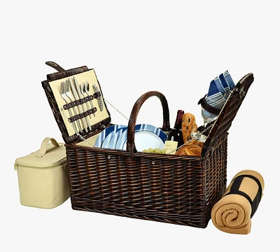 Sonoma Handwoven Picnic Basket - Set for 4