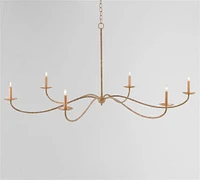 Bosley Rattan Chandelier (61")