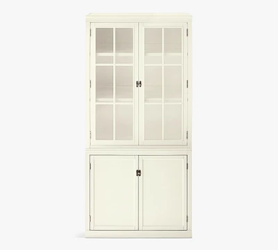 Logan Double Cabinet Glass Bookcase (36")