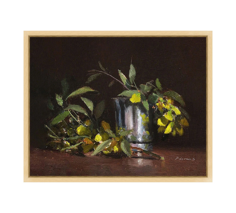 Yellow Flowers Bouquet Canvas Wall Art