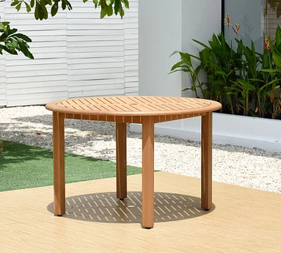 Chambly Eucalyptus Round Outdoor Dining Table (47")