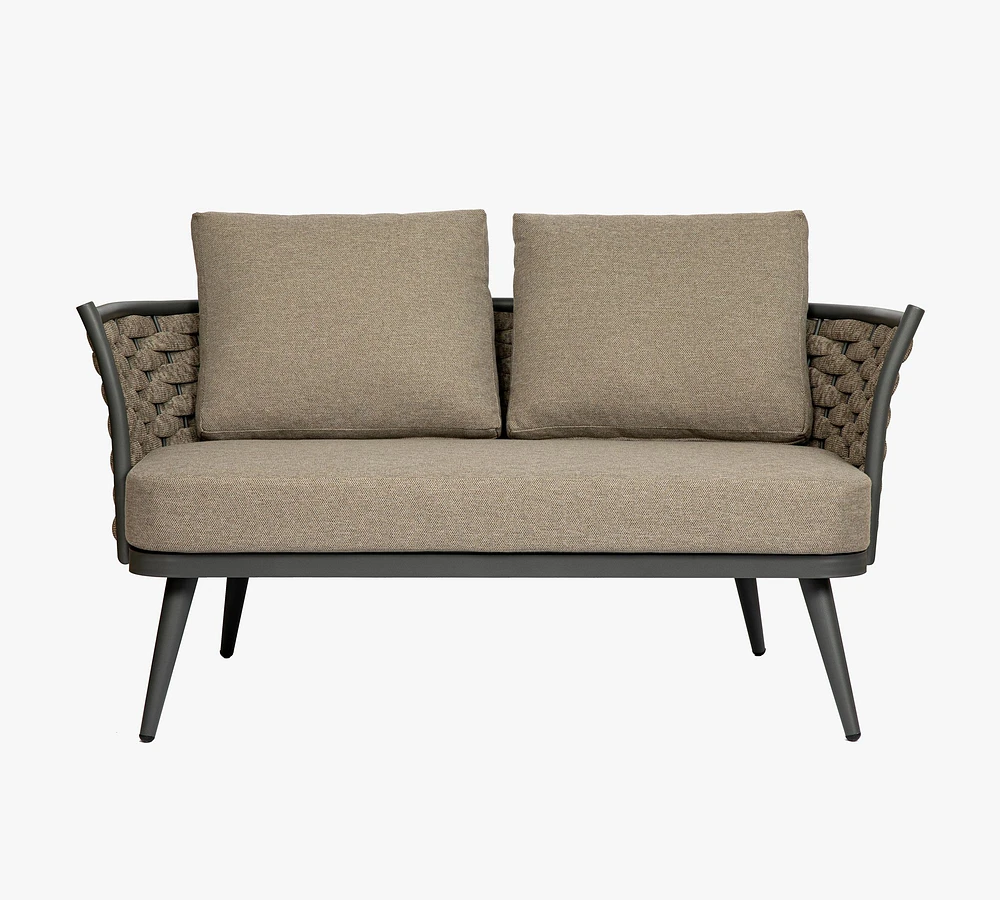 Jones Woven Outdoor Loveseat (56")