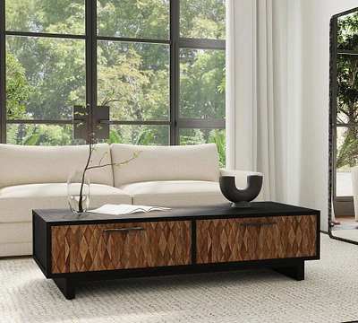 Melody Reclaimed Pine Rectangular Coffee Table (66")