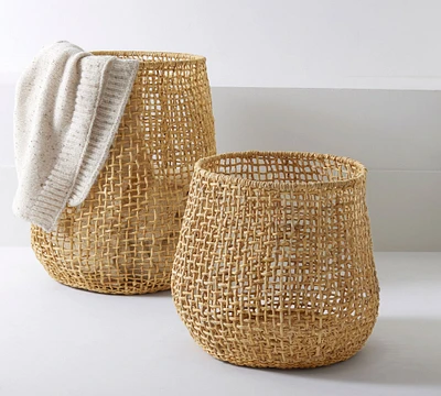 Asha Handwoven Tote Baskets