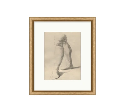 Vintage Figure Sketch Print Wall Art