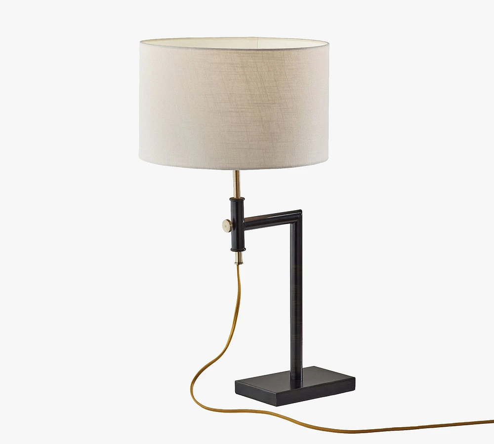 Weldon Metal Adjustable Table Lamp (24"-28")