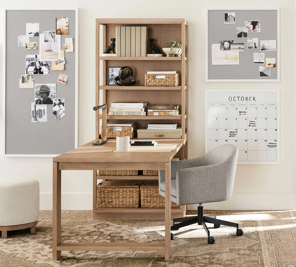 Pacific Peninsula Desk with Bookcase Suite (78")