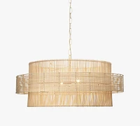 Ambledon Rattan Round Pendant (30")