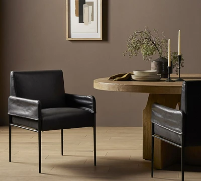 Eden Leather Dining Armchair