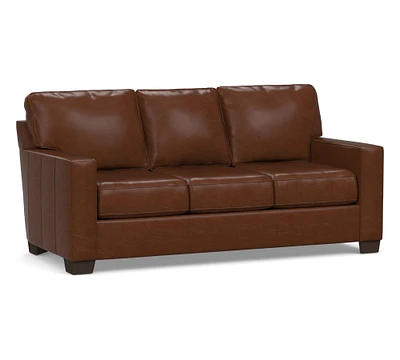 Buchanan Square Arm Leather Sleeper Sofa (84")