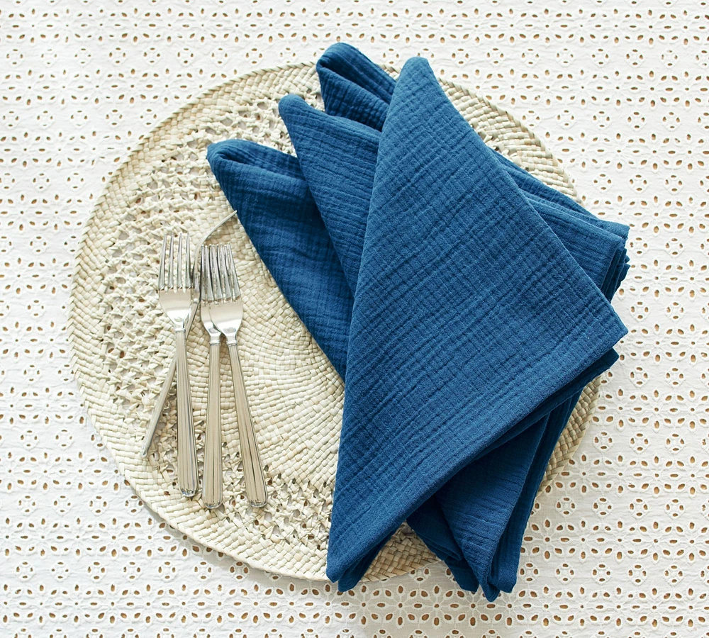 Monique Lhuillier Paola Textural Napkins - Set of 4