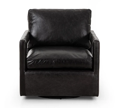 Dorris Leather Swivel Chair