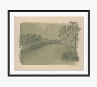 Daughters of The Water V By Aileen Fitzgerald with Maple Frame