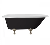 Salavina  60" Clawfoot Painted Bathtub