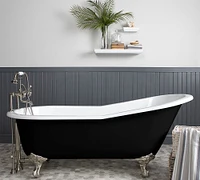 Galvez 67" Clawfoot Painted Bathtub