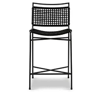 Perkins Metal & Rope Outdoor Stool