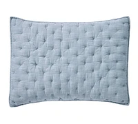 Cotton Cross Stitch Quilted Sham