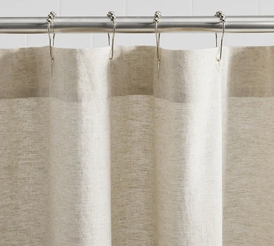 European Linen Cotton Shower Curtain