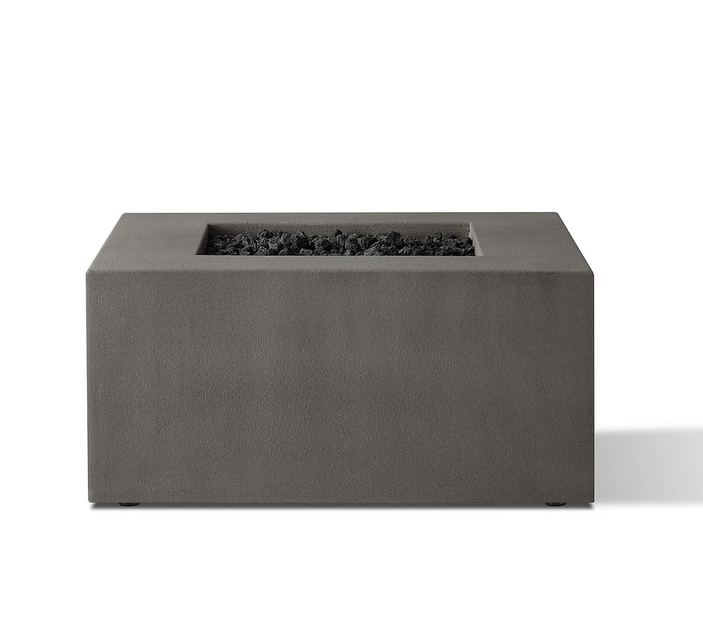 Arbor Concrete Low Square Fire Pit Table (40")