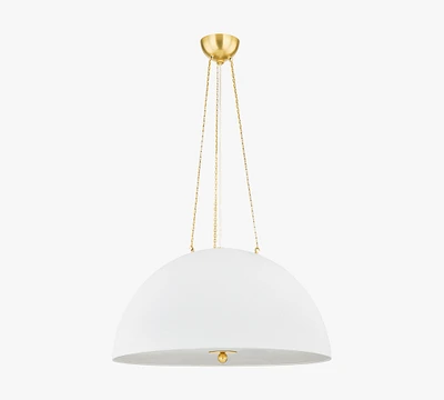 Elin Metal Dome Pendant (20"-30")