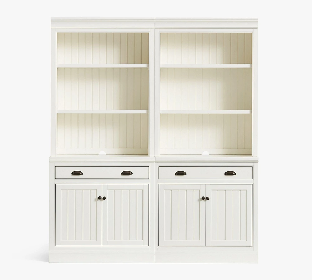 Aubrey Shelf with Cabinet (72")