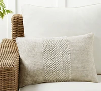 Delonee Handwoven Outdoor Lumbar Pillow