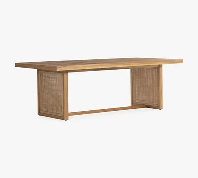 Dolores Teak Rectangular Outdoor Dining Table (91")