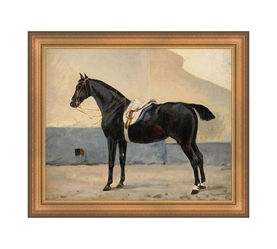 Elegant Midnight Horse Canvas Wall Art