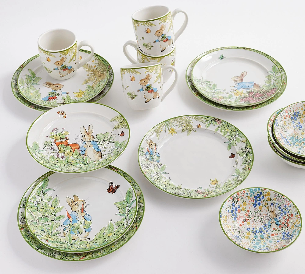 Peter Rabbit™ Stoneware 16-Piece Dinnerware Set