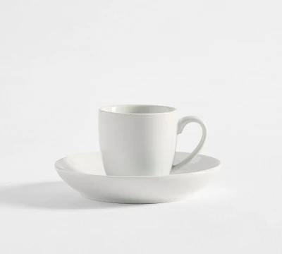 Caterer's Box Porcelain Espresso Cups and Saucers - Set of 6