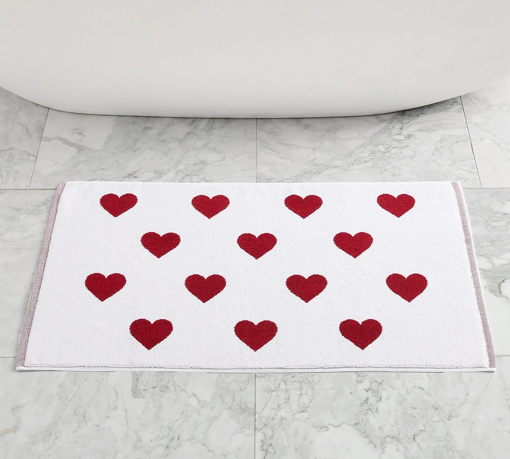 Mini Hearts Bath Mat