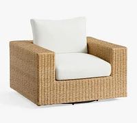 Kostas Wicker Swivel Outdoor Lounge Chair