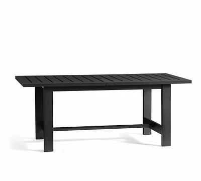 Malibu Metal Extending Rectangular Outdoor Dining Table (76"-103")